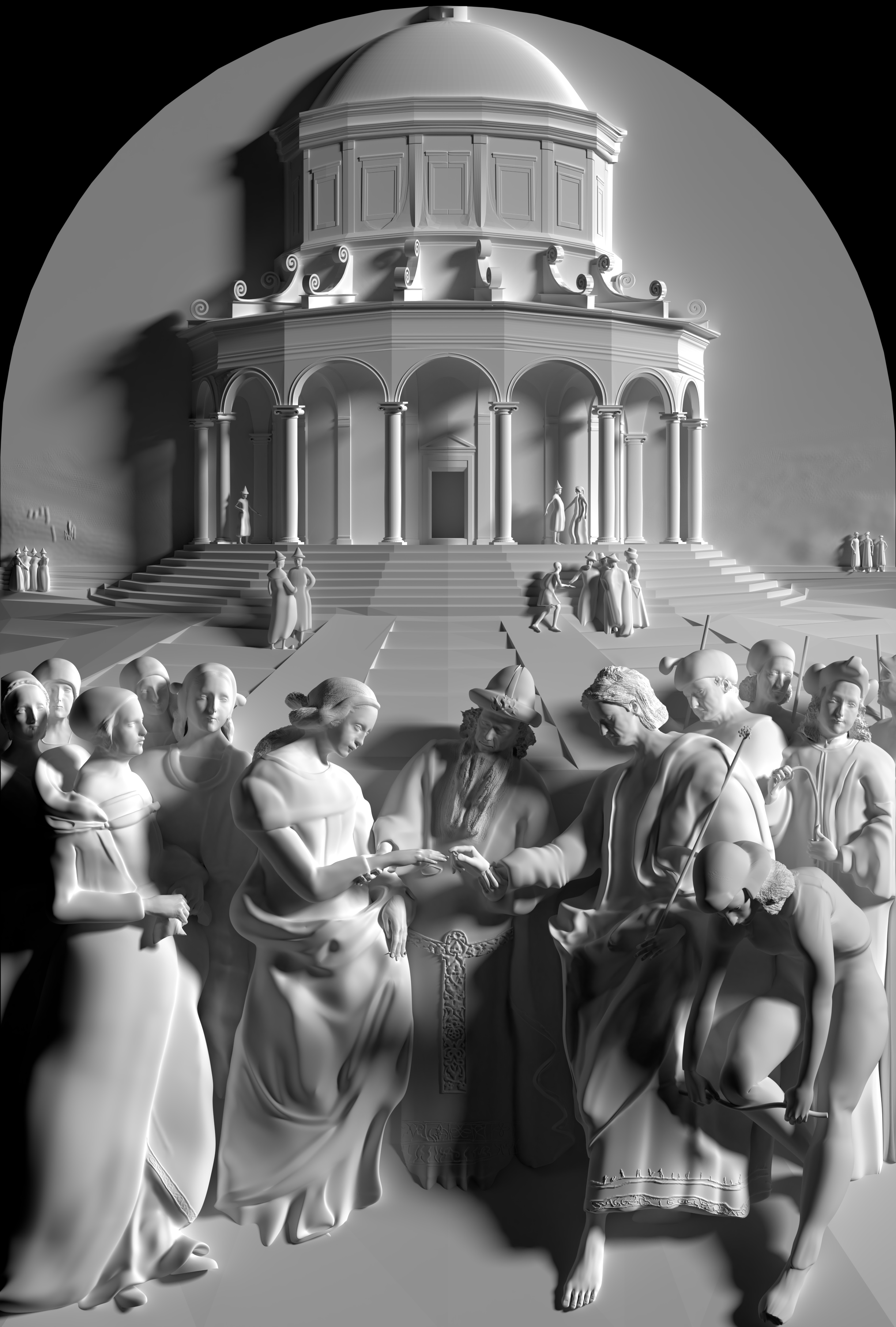 Le Mariage de la Vierge de Raphael