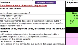 Capture écran du simulateur d’obligations d’accessibilité