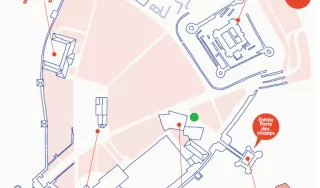 Plan du parcours du Château de Caen