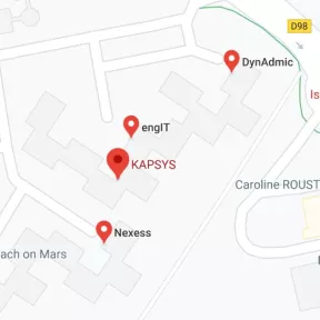 Situation carte Maps société Kapsys