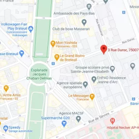 Situation carte Maps association Valentin Haüy