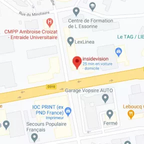 Situation carte Maps société InsideVision