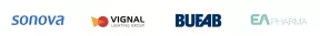 Logos Sonova, Vignal Lighting Group, Bufab, EA Pharma
