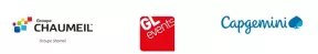 Logos Groupe Chaumeil, GL Events, Capgemini