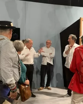 Les 3 acteurs prennent le temps de nous partager leur expérience dans les coulisses