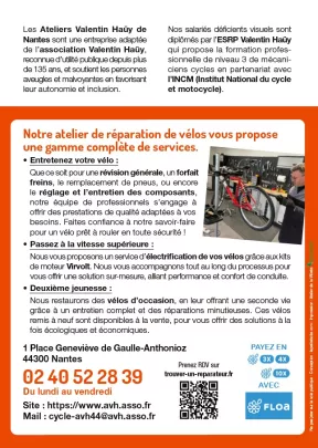 Capture écran du flyer A5 2025 Verso