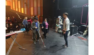 A la découverte du plateau du spectacle