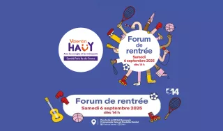 Affiche pour le forum des associations mairie de Paris du 14éme.