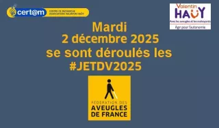 Annonce des JetDV 2025 et logos de la FAAF, de l'AVH et du CERTAM