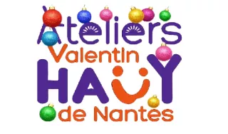 Logo des Ateliers Valentin Haüy de Nantes en version Noël 2025