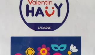 L'affiche du stand comité Valentin Haüy Caen lors de l'édition 2026 de La Nuit du Handicap. 
