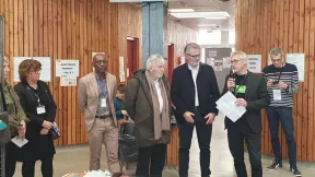 Les élus lors de l'inauguration