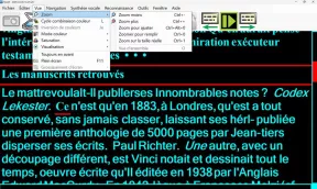 Capture écran de l'application Readit avec un texte numérisé