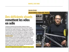 Copie écran de l'article sur l'EA AVH à Nantes dans Nantes Passion 351