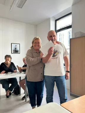 Frédéric, le grand gagnant du premier concours de cuisine de l'AVH Marseille