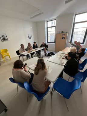 Les huit candidats face au jury