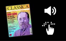 "Une" d'un magazine Classica + pictogrammes braille et sonore