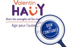 Valentin Haüy et Don en Confiance (logo). 