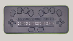 Vue du bloc-note B.Note 20 caractères d'Eurobraille 