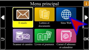 Écran principal de l'application GuideConnect