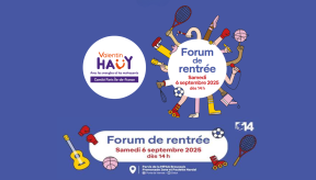 Affiche pour le forum des associations mairie de Paris du 14éme.