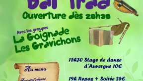 Affiche pour la soirée bal trad du 18 octobre 