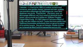 Caméra Coast Duo avec logiciel Readit sur l'écran d'un PC