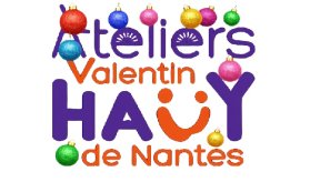 Logo des Ateliers Valentin Haüy de Nantes en version Noël 2025