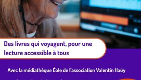 Visuel sur la médiathèque Eole de l'Association AVH