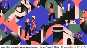 Affiche Journées européennes du patrimoine - Musée Valentin Haüy - 19 septembre de 10h à 17h