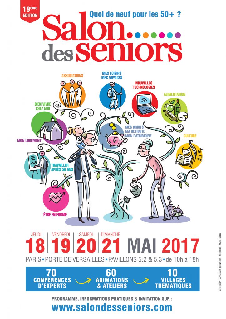 Affiche du Salon des seniors 2017